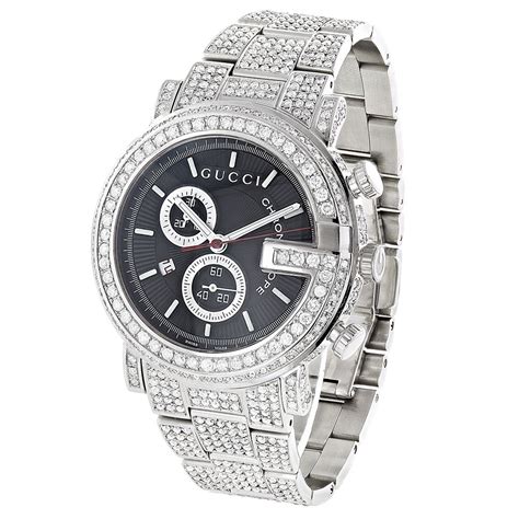 gucci diamond bezel watch|gucci watch with diamonds.